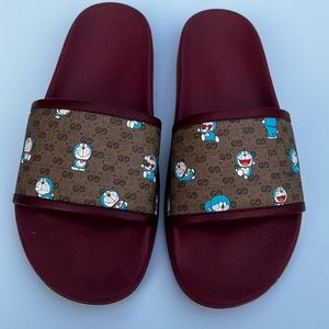 GUCCI x Doraemon Fujiko-Pro Mens Sandals RARE! Limited Edition! Size 11